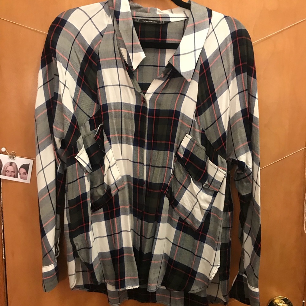 Zara Flannel Blouse